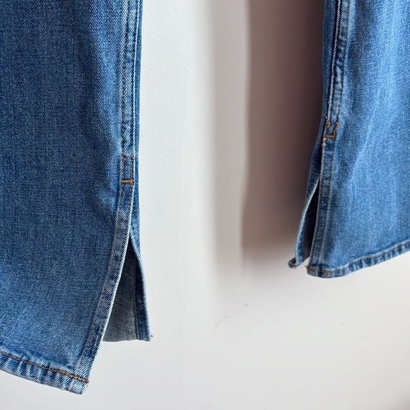 Abercrombie & Fitch The Skinny High Rise Split Hem Jeans Size 33/16R - Picture 3 of 8